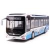 1/42 Новый Энергетический Автобус Ka'er Модель Автобуса из Сплава Игрушечный Автобус Скользящий Звук и Свет Детская Игрушка Рождественский Подарок Автобус в Аэропорт