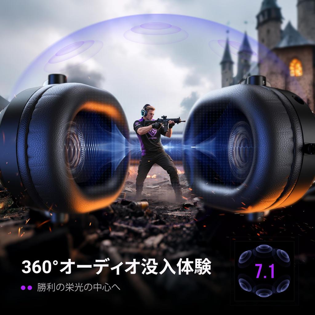 FIFINE Игровые USB Проводные Аудио Баланс Объемный Звук Совместимые с Игровыми и Прямыми Трансляциями Управляемая RGB Съемная Гарнитура H13BP, Подключение, Игра/Чат