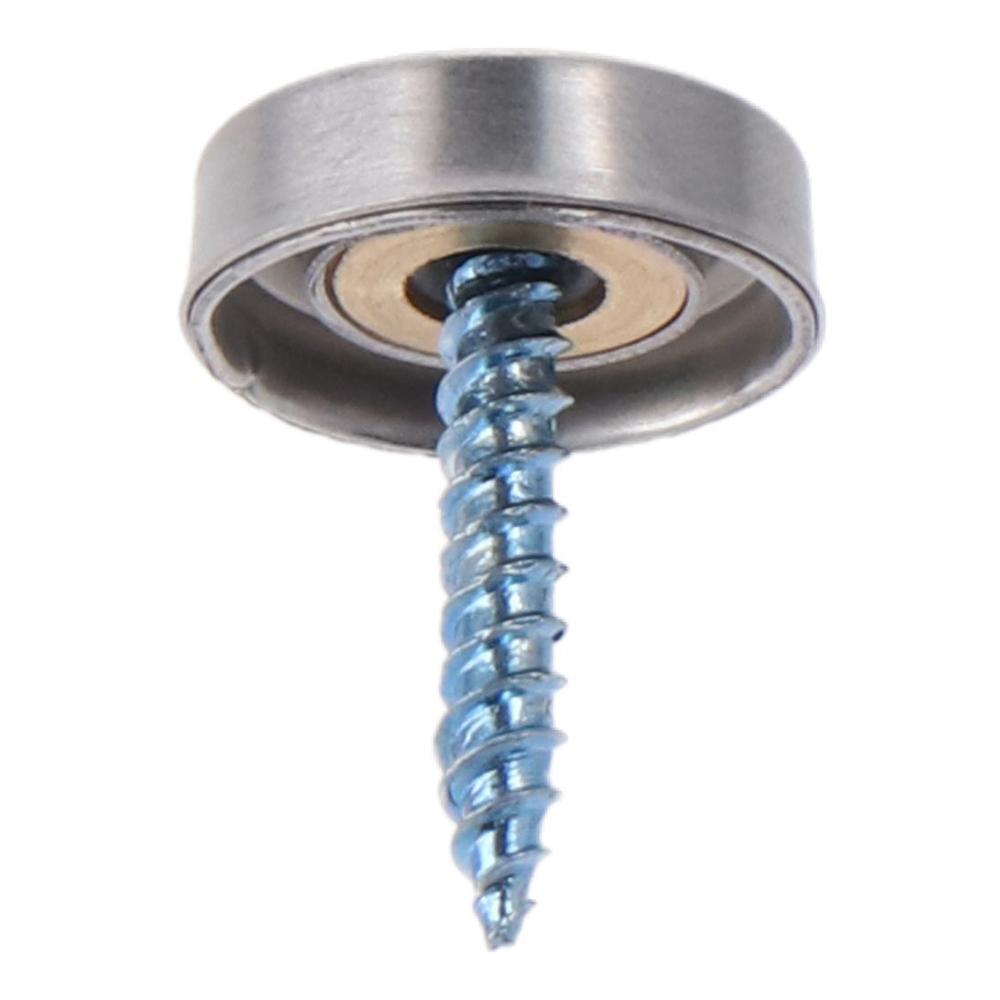 20 шт. серебряных колпачков для винтов из нержавеющей стали 0,63"/16 мм для зеркальных винтов, журнальных столиков