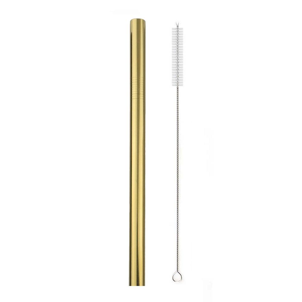 1 шт. многоразовая соломинка для питья из нержавеющей стали, широкая 12 мм, металлическая соломинка, набор из жемчужной соломинки для молочного коктейля с пузырьками, со щеточкой для очистки