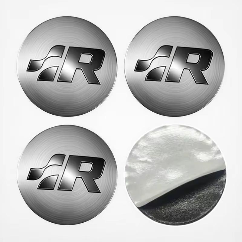 T23-4Pcs 56mm Car Wheel Center Cover Stickers Hub Cap Accessories For Volkswagen GTI Polo Passat B6 B7 B8 Golf MK7 MK8 Tiguan Jetta