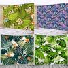 Tropical Plant Leaf Print Pattern Tapestry Home Living Room Bedroom Wall Decor Background Cloth Tapestry
