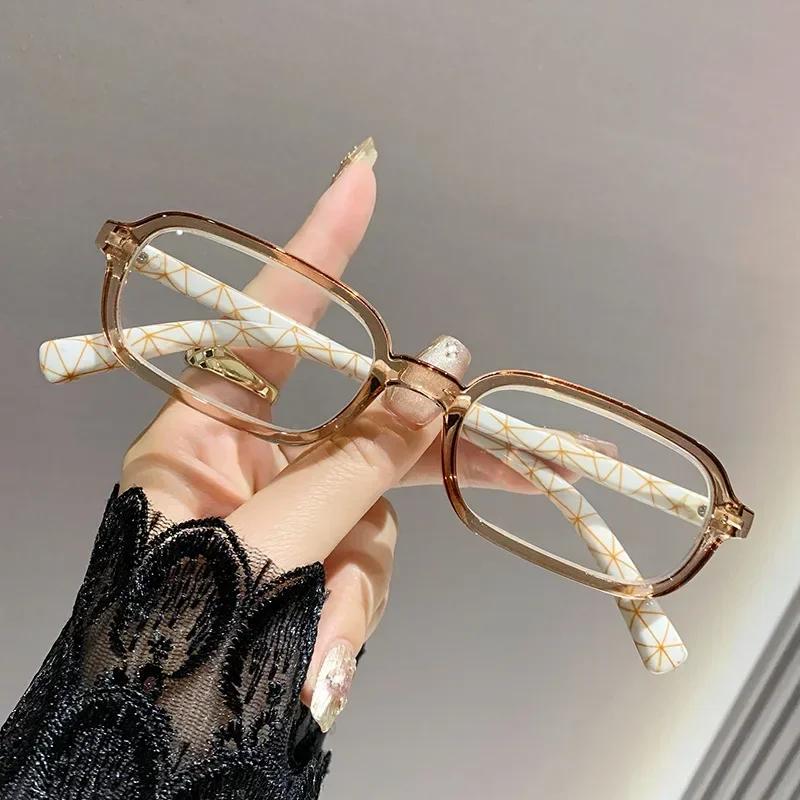 Popular Retro Small Frame Light Luxury Women'S Presbyopia Glasses Ultra Light Neutral High-Quality Anti Blue Light Glasses