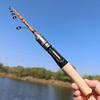 Телескопическое удилище для ловли на спиннинг - Ультракороткое, с прямой рукояткой для дальнего заброса при ловле окуня
