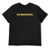 US Marshal T-Shirt Oversized Korean Fashion Anime Clothes Oversized T Shirts for Men