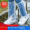 Waterproof Disposable Transparent Rain & Sand-Proof Boot Covers - Durable, Anti-Slip, Outdoor Use
