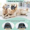 Breathable Mesh Dog Muzzle Anti-Bite Strap Dog Mouth Cage Scavenging Prevention Long Mouth Pet Mouth Mask Gray,L