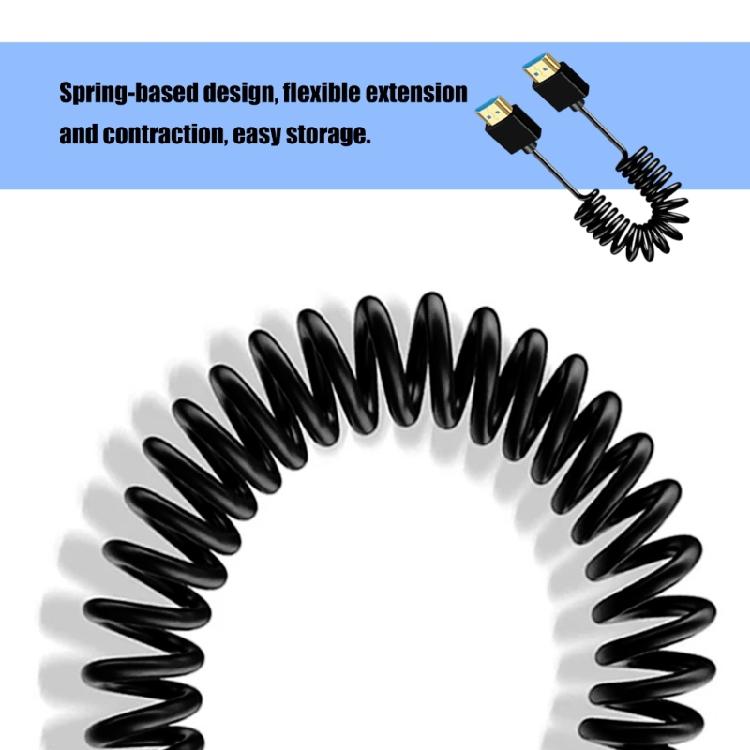 Spring UHD2.1 Cable 8K Resolution Support 24K Gold Plated Contacts Aluminum Foil Shielded for PC Monitor TV Setups