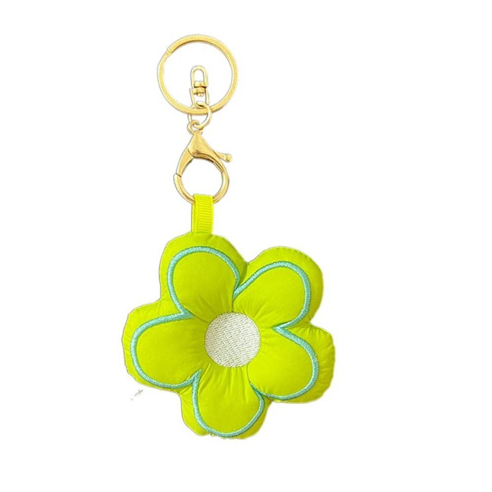 Lovely Lanyard Flower Keychain On the Phone Accessories Cute Backpack Ornaments Pendant Keyring Lanyard Strap for Phone Chain