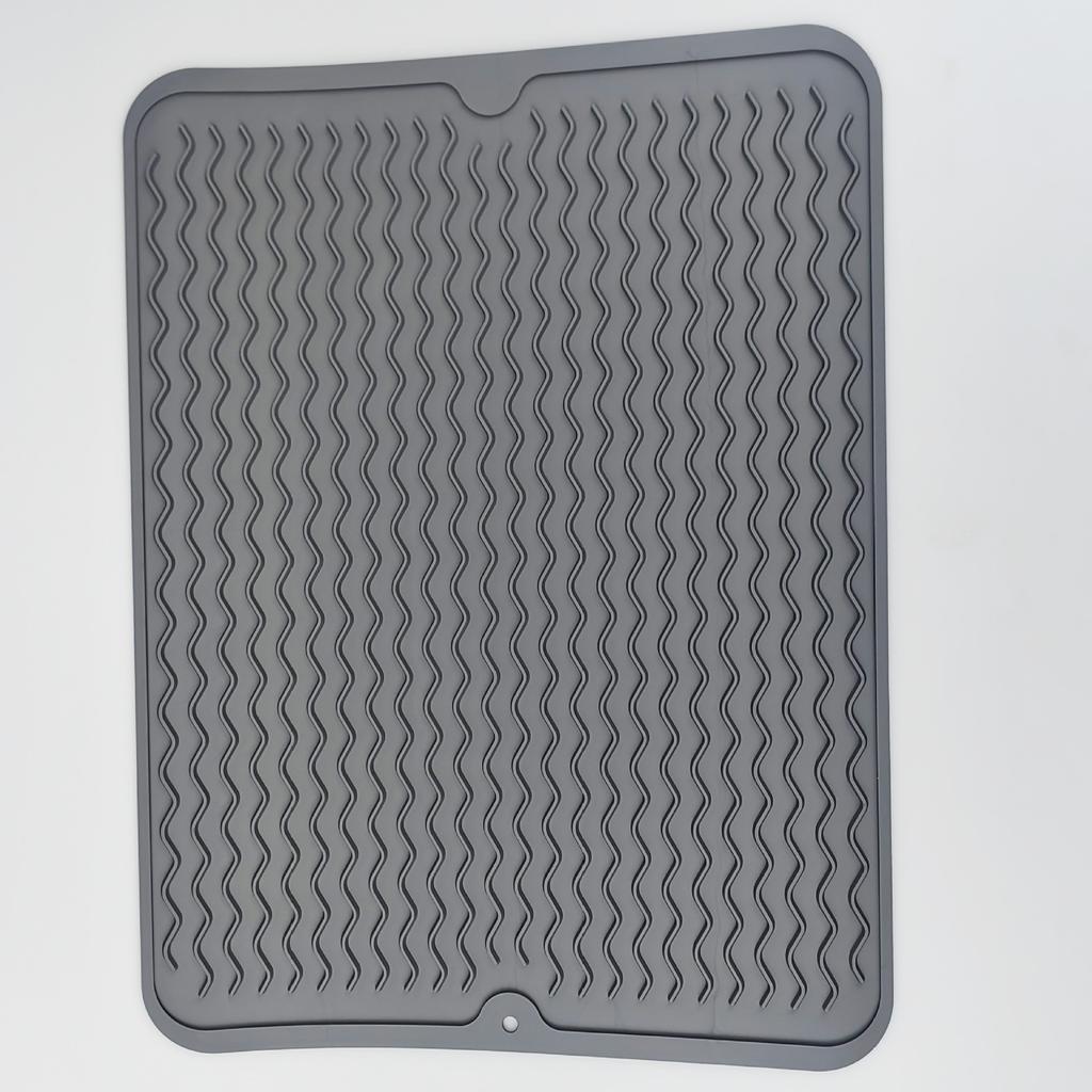 Силиконовый коврик для сушки посуды 40 X 30 см - большой коврик для сушки посуды, коврики для столешницы, коврик для сушки посуды, коврики для раковины, большой силикон