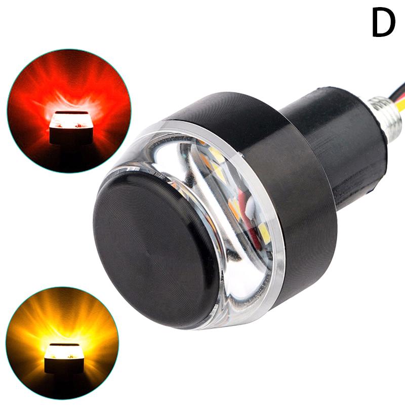 2 шт. двухцветные светодиодные указатели поворота для мотоцикла и велосипеда - 12 В индикаторы на руль