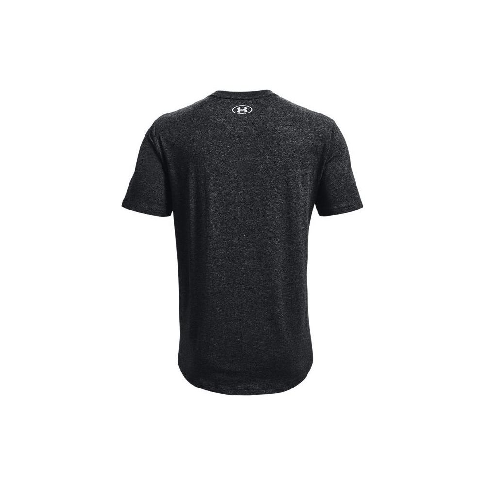 Under Armour Футболка с коротким рукавом и круглым вырезом с принтом букв, мужская, черная 1369138-001
