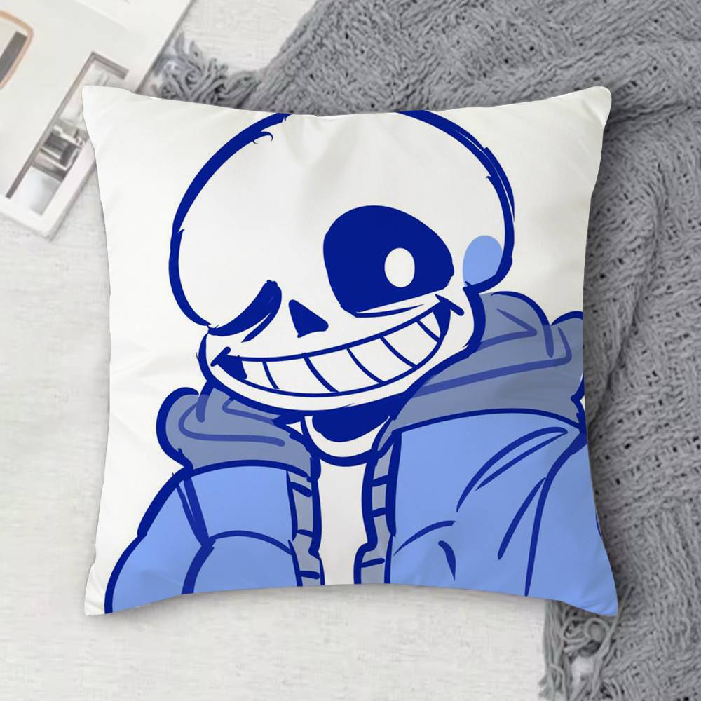 Двусторонняя квадратная декоративная наволочка с принтом Undertale для дивана, гостиной, домашнего декора