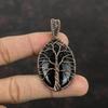 Tree Of Life Nuummite Pendant Copper Wire Wrapped Pendant Tree Of Life Jewelry Real Gemstone Copper Jewelry Gift For Mother Handmade Pendant