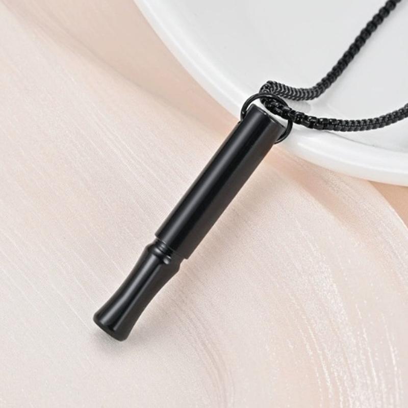 Ожерелье из нержавеющей стали для осознанного дыхания для женщин и мужчин, кулон для снятия тревоги и стресса, средство для медитации для облегчения панических атак