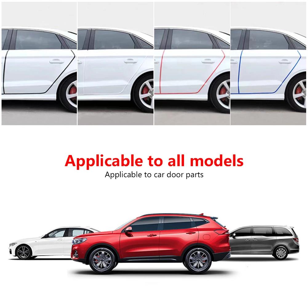 5M Прозрачная защитная полоска из ПВХ для защиты кромки двери автомобиля от царапин, уплотнительная полоса для автомобиля, препятствующая столкновению, прозрачная полоса для защиты двери от царапин