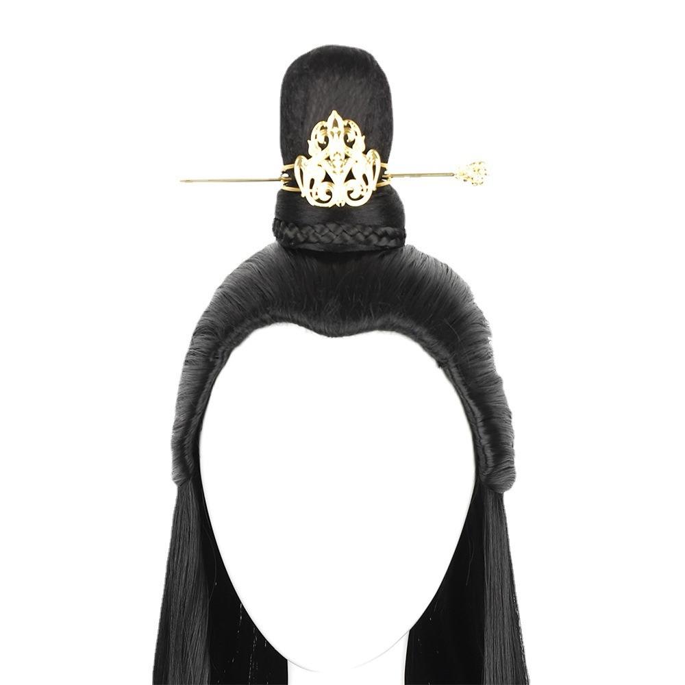 Антикварный головной убор Древний стиль Корона для волос Заколка для волос Ханфу Накладной пучок волос Династия Тан