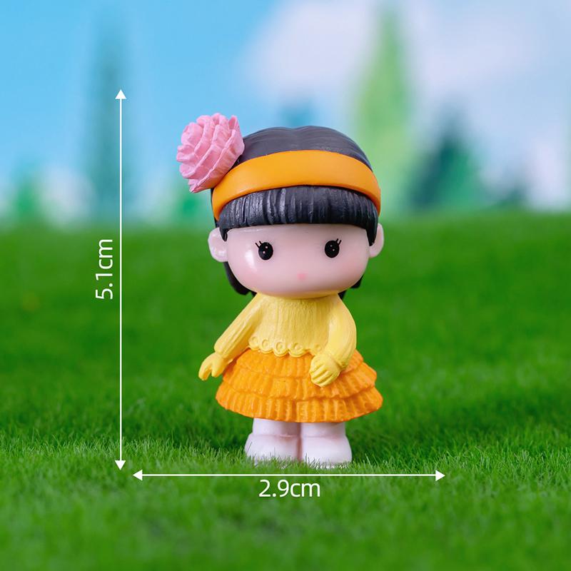 Mini Doll Figurines Lovers Figures Couple Miniature Decor Boy Girl Model For Fairy Garden Home Ornaments Valentine'S Day Gift