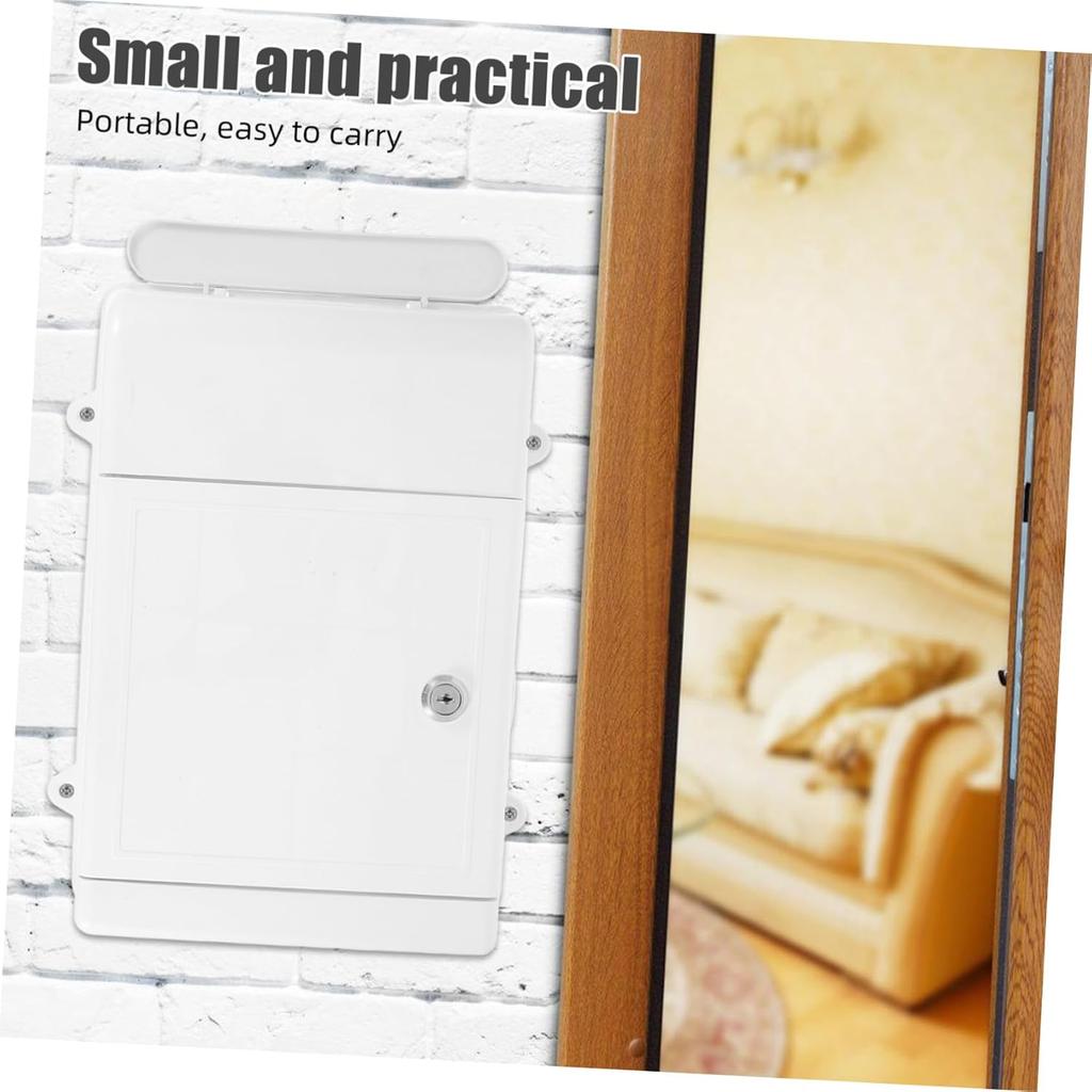 Запираемый настенный почтовый ящик Angoily Ящик для предложений с ключами Пластиковая урна для пожертвований с прорезью для благотворительных карт Сбор денег для голосования