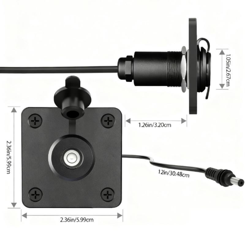 Waterproof Wall Socket Power Outlet Wiring Module Electrical Socket Suitable for Satellite Mini for RVs & Campers