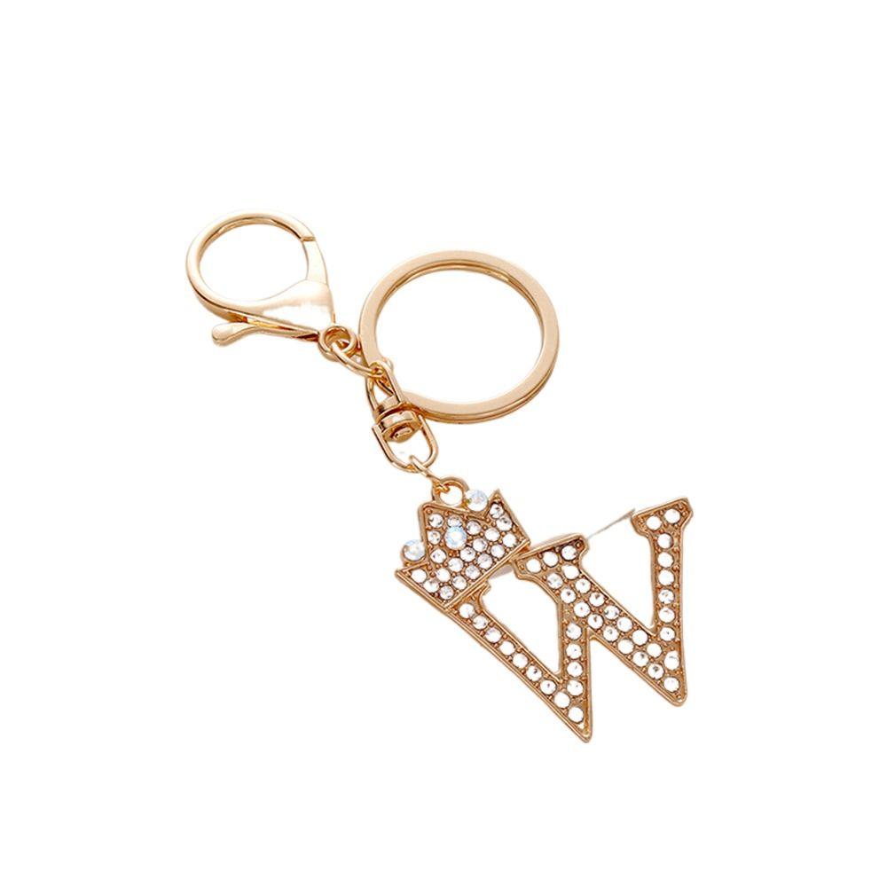 Автомобильный брелок с английским алфавитом, брелок для ключей с 26 буквами, брелок с 26 буквами, брелок с буквой Корона