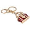 Women Keychain Diamante Handbag Personalised Keyrings for Women Girls Car Key Ring Crafts BagsRed