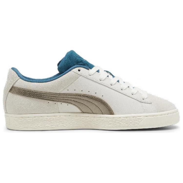 Puma Suede Play Loud - Warm White Unisex Sneakers Cream Cold-Green 398190-02
