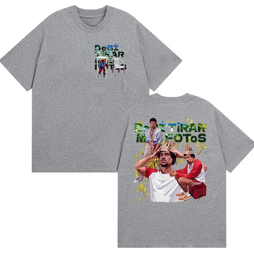 Unisex Fashion Hip Hop Short Sleeve TShirt Rapper Bad Bunny Debi Tirar Mas Fotos New Album 2026 Graphic Tshirts Streetwear