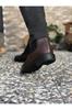 Men's Fashion Faux Leather Flat Heeled Booties Muzan Chelsea Boots Shoes