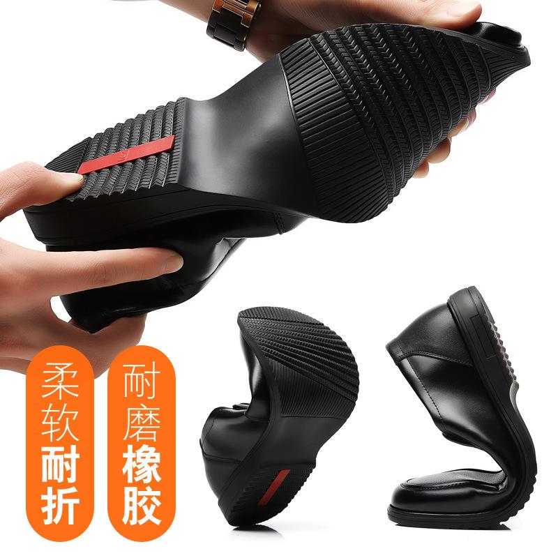 Мужская кожаная обувь кожаная деловая платья на мягкой подошве воловья кожа работа и досуг для пожилых весна и осень мягкая кожа папа мужская обувь