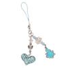 Sweet Cool Sparkling Heart Phone Charm Straps Car Keys Hanging Pendants Bag Decoration Lanyard Purse Accessories