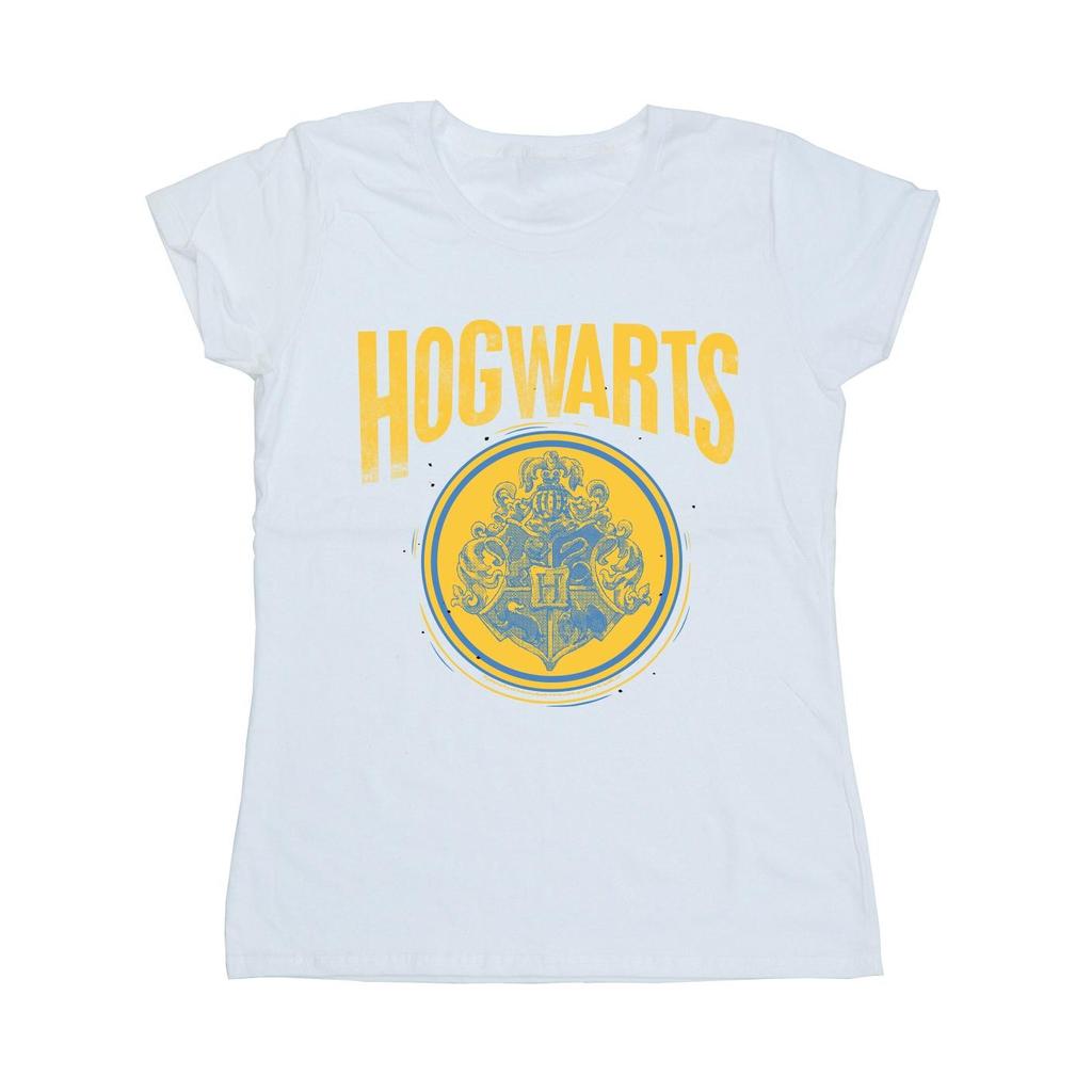 Harry Potter Womens/Ladies Hogwarts Circle Crest Cotton T-Shirt