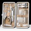 Hot Sale 4-Color Nail Clipper Set 8/12/16/19 in 1 Manicure & Pedicure Grooming Kit Stainless Steel Nail Cutter Tools Home Use