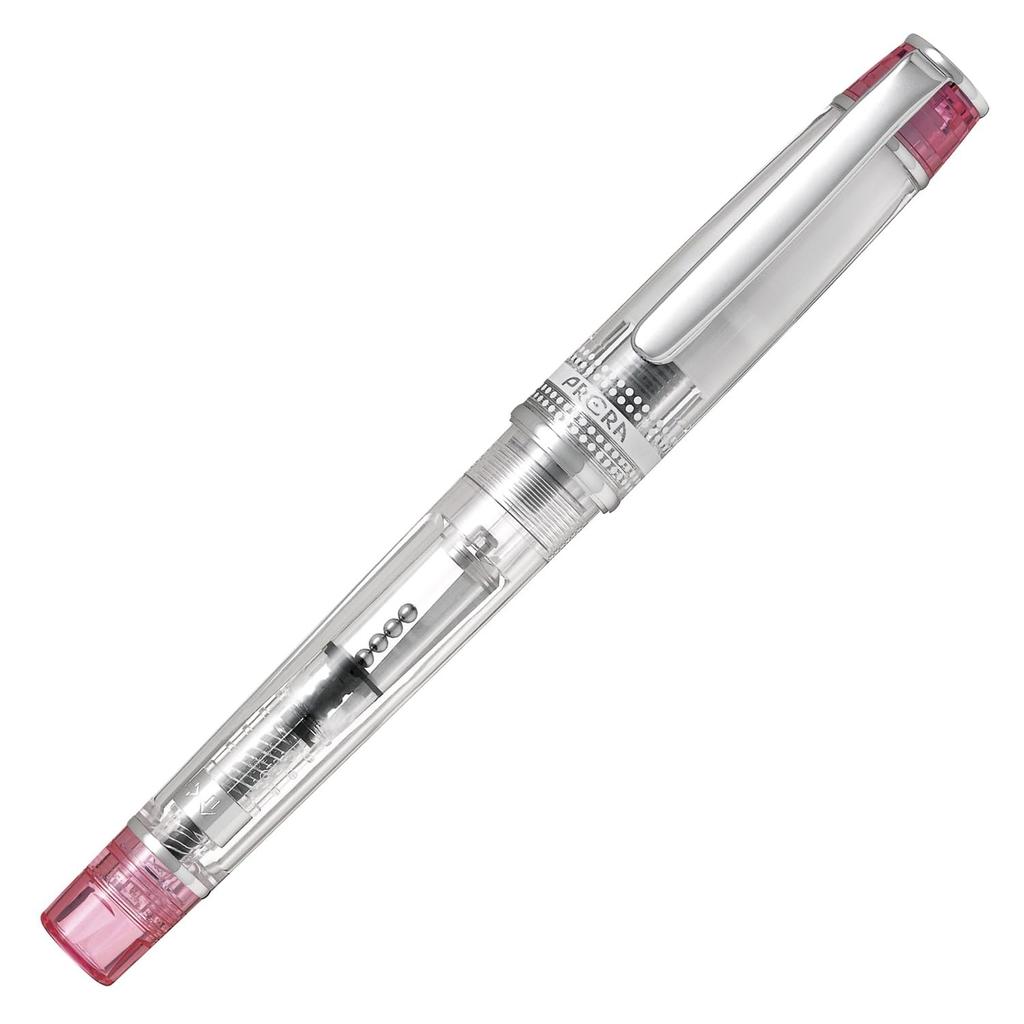 PILOT Fountain Shikisaiai Medium Transparent PFPR1TPM Pen, Prera, M, Nib, Pink,