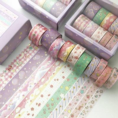 10 шт. набор лент DIY декоративная лента бумажная клейкая лента для рукоделия креативная