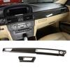 LHD For BMW 3 Series E90 2005 - 2012 ABS Carbon Fiber Texture Interior Center Console Dashboard Panel Cover Trim