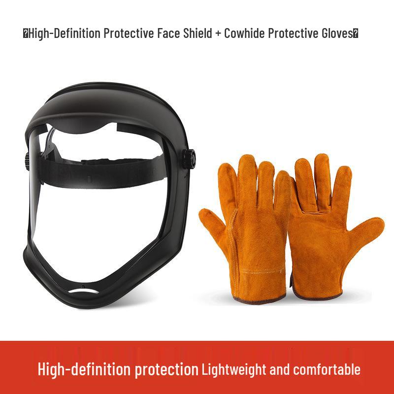 Защитный лицевой щиток высокой четкости с защитой от запотевания для сварки и шлифовки