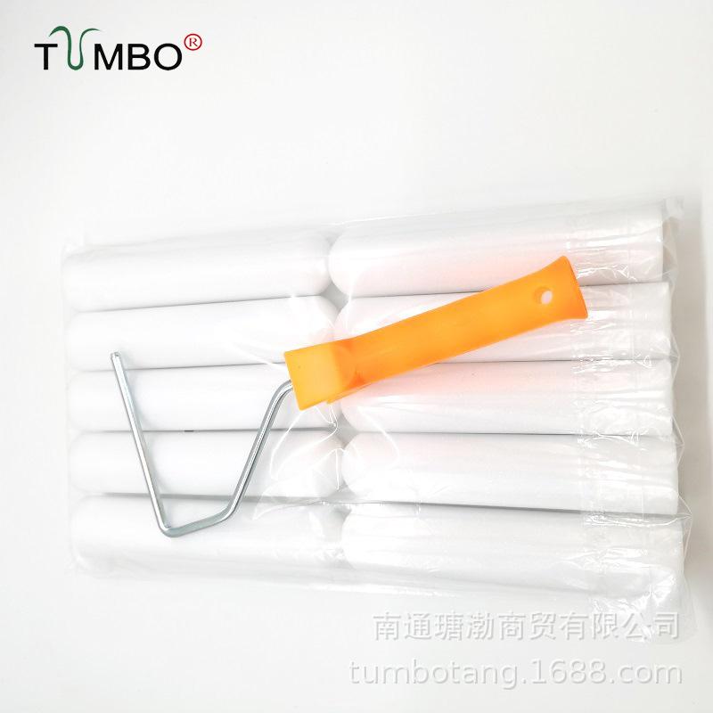 6-Inch High-Density Oily Sponge Roller Brush - No Shedding, No Brush Marks for Wall Touch-Ups