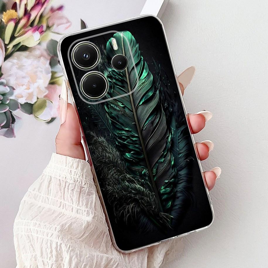Силиконовый чехол для Xiaomi Redmi Note 14 4G EU 2025, чехол, крутой Лев Леопард Дракон Животные, мягкий тонкий чехол для Note14 4G EU, чехол