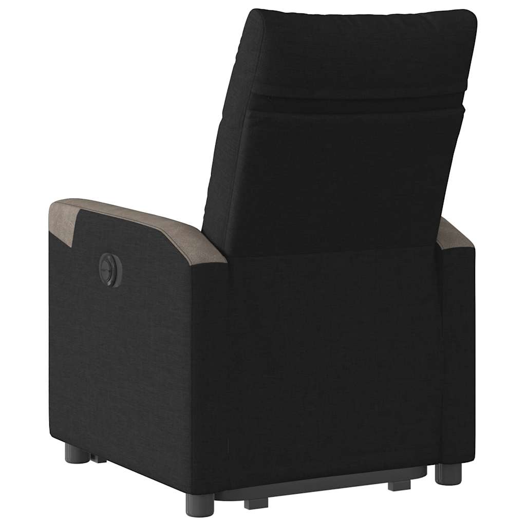 Recliner with Rising Aid Black Fabric