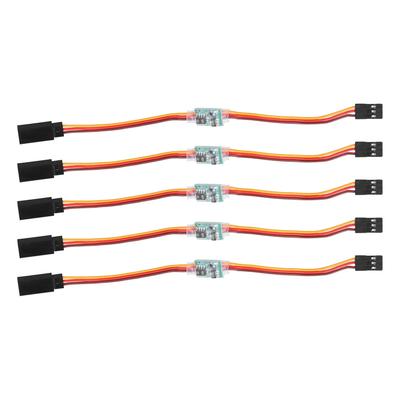 5 шт. Реверсор сигнала сервопривода RC, 3,6 В-24 В 5 А Универсальный реверсор вращения рулевого сервопривода RC для рулевого механизма самолета