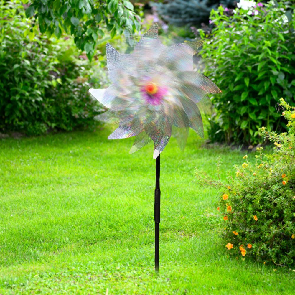 1-10PCS Bird Repeller Reflective Windmill Bird Repellent Anti Birds Windmill Spinner Child Windmill Garden Orchard Protection