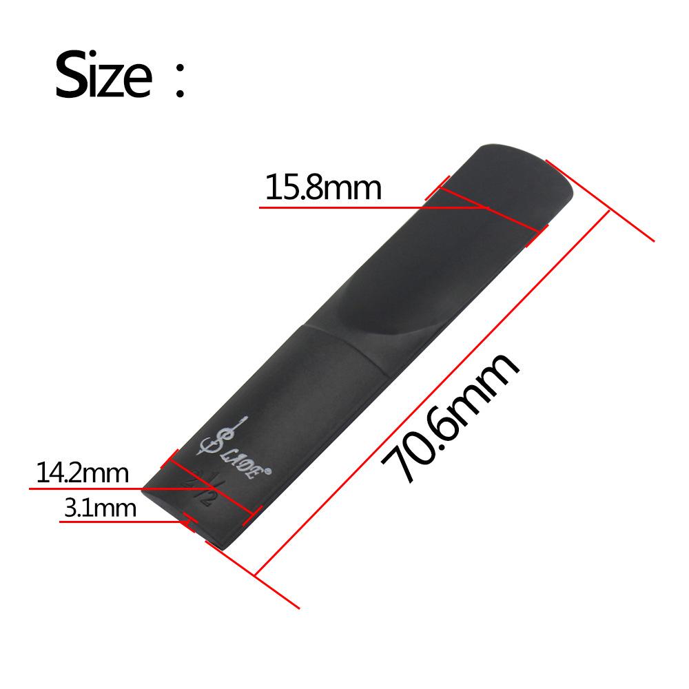 LADE Multi-Color Resin Reeds for Alto Saxophone - Professional ABS Plastic Reeds