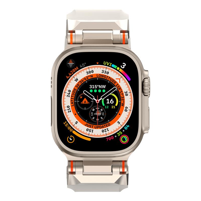Silicone Strap For Apple Watch Band Ultra 2 49mm 45mm 44mm 42mm Sport Band For iWatch Series 9 8 7 6 5 4 3 Bracelet Accessories
