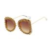 1Pc Women's Sunglasses New Butterfly-Shaped Oversized Frame with Rhinestone Inlay, Stylish and Trendy for Street Photography, Da