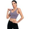 Женский укороченный топ Charmo для тренировок, жилет без рукавов, удлиненный спортивный бюстгальтер, средний укороченный топ с поддержкой йоги, бега и фитнеса