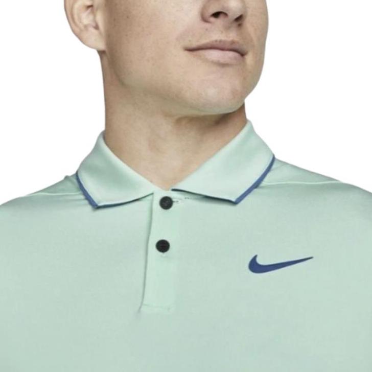 Nike Мужская дышащая футболка-поло с коротким рукавом и логотипом Dri-Fit Vapor на две пуговицы, топ DH0608-379