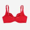 1Pc Plus Size Women's Ultra-Thin Semi-Transparent Lace Sexy Breathable Steel Ring Bra, French Elegance C D E Cup