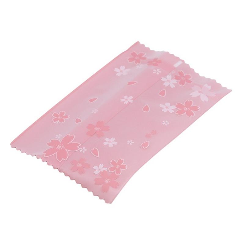 100Pcs Cherry Blossom Frosted Cookie Egg Yolk Cake Packaging Bag Sealed Cellophane Bags Biscuit Candy Baking Pouches