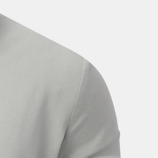 Мужская рубашка с отложным воротником и длинным рукавом, однобортная, контрастного цвета, приталенная, мягкая, дышащая, в деловом стиле, офисный топ средней длины